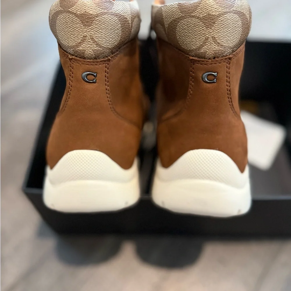 Coach Tan Hiker Boots - Picture 3 of 5